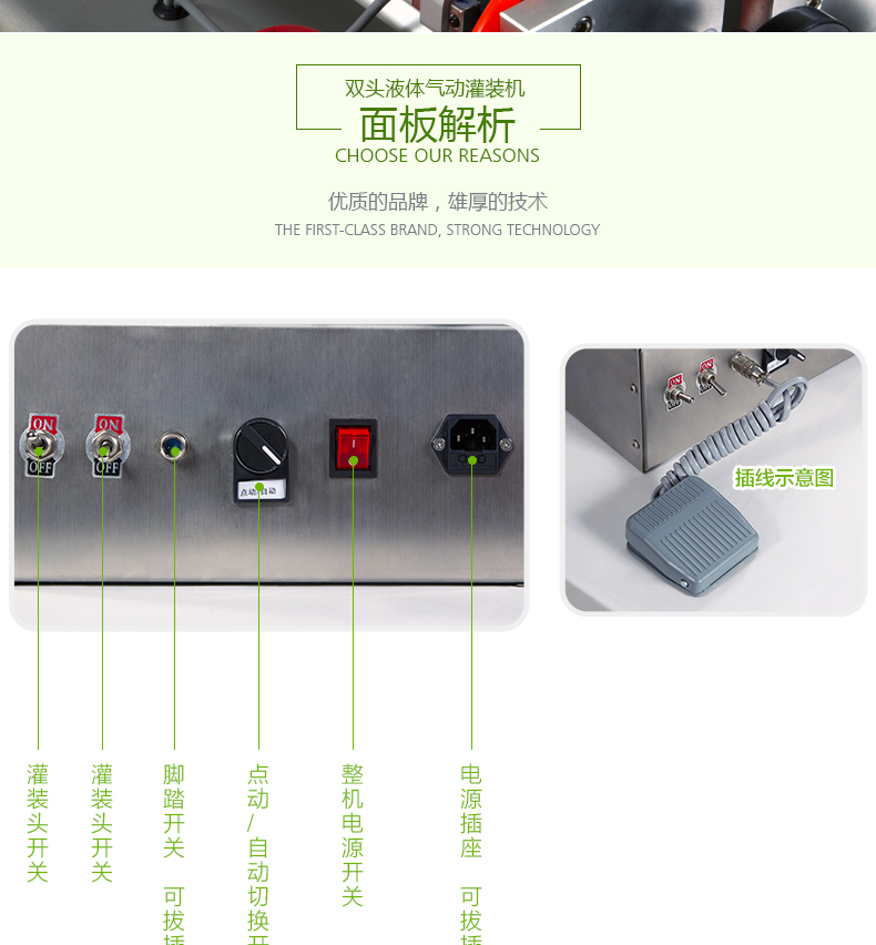 bsb氣動(dòng)小型定量灌裝機 面板控制